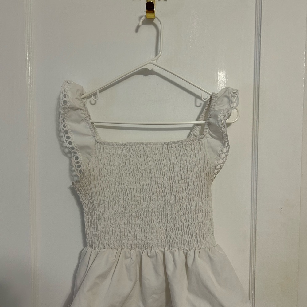 SHEIN White Babydoll Top